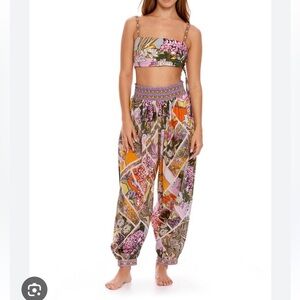 Agua bendita harem suki pants coverup